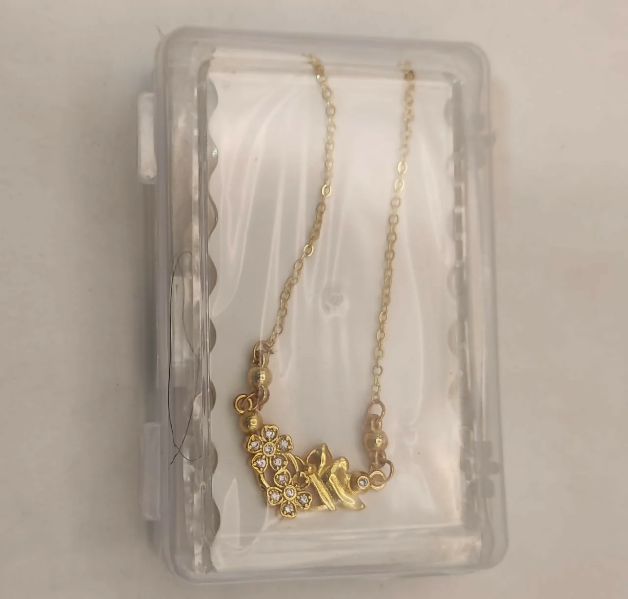 Gold Flower & Butterfly Necklace AD Floral Pendant For women and girls - Image 5