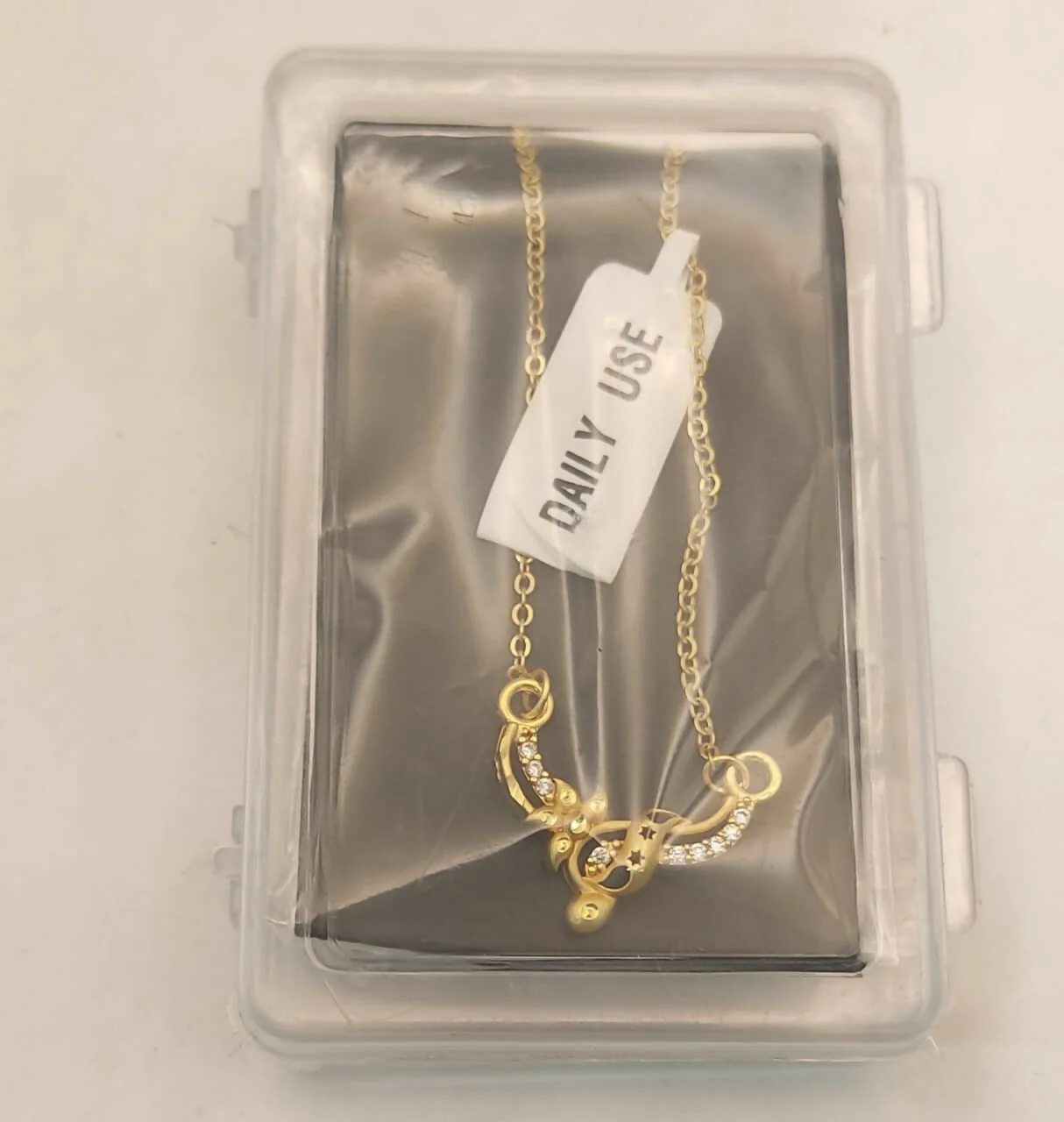 Gold-Plated Floral Pendant Necklace with AD For women and girls - Image 5