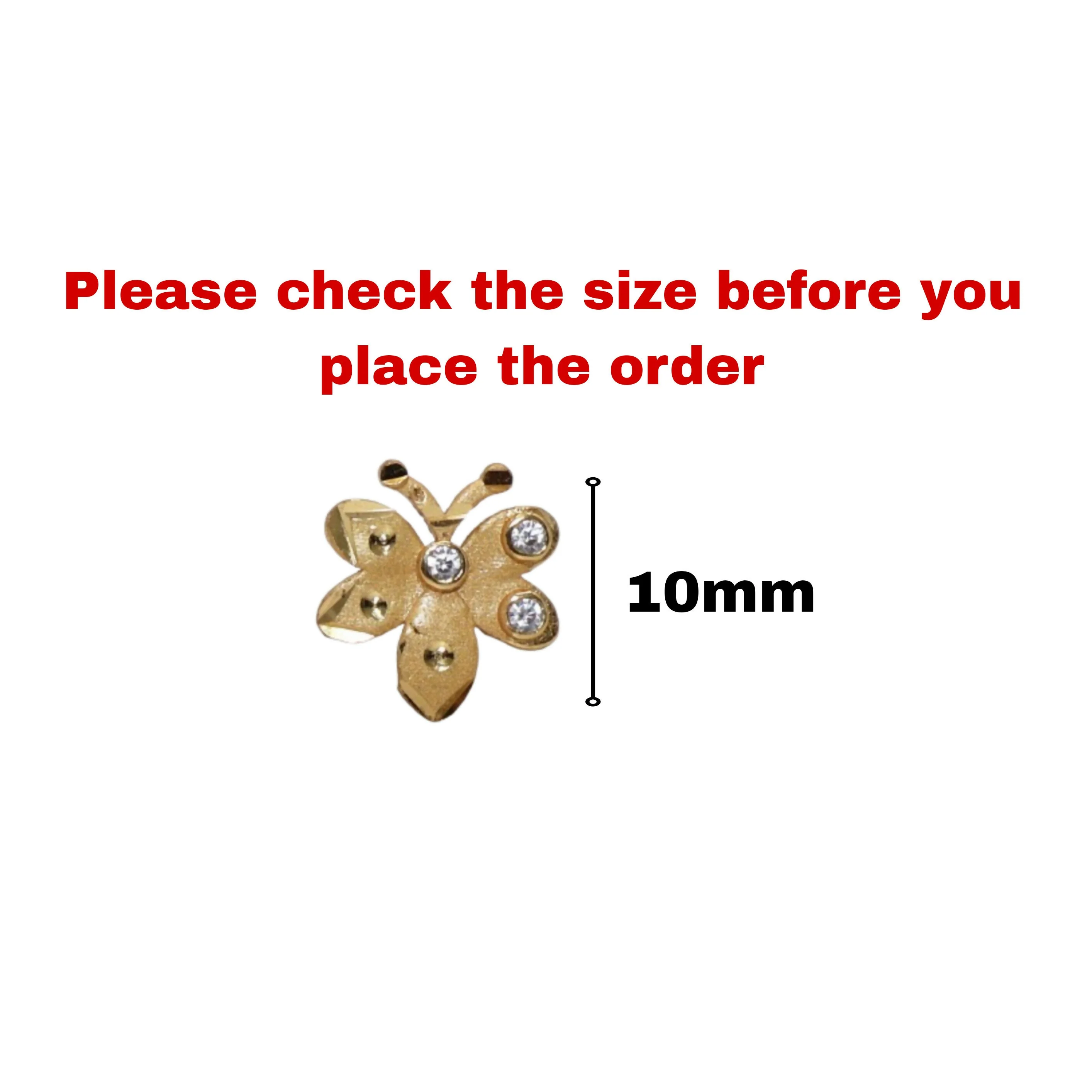 Gold Plated Floral Stud Earrings with AD for women and girls - Image 7
