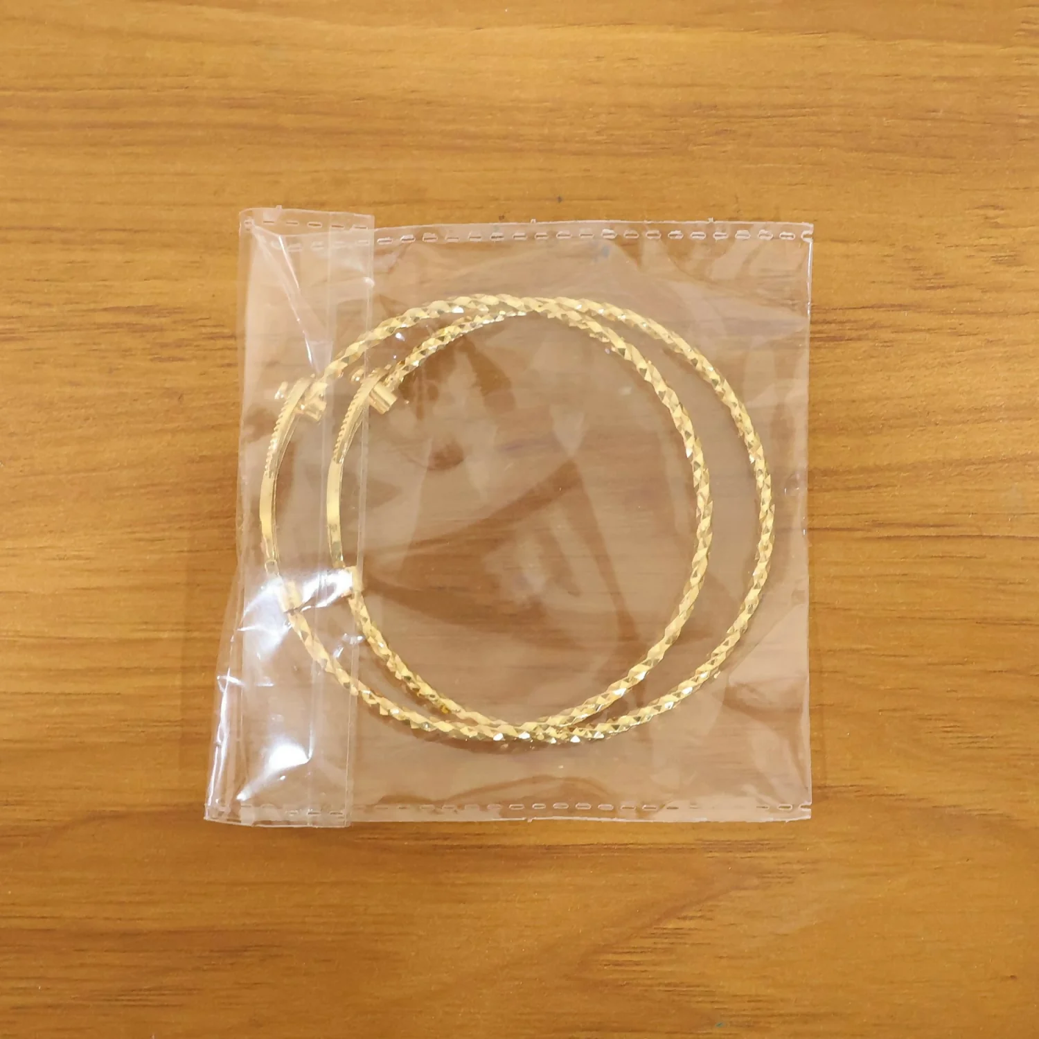 Gold Plated Infinity Design Stone Bracelet Pair - Image 6