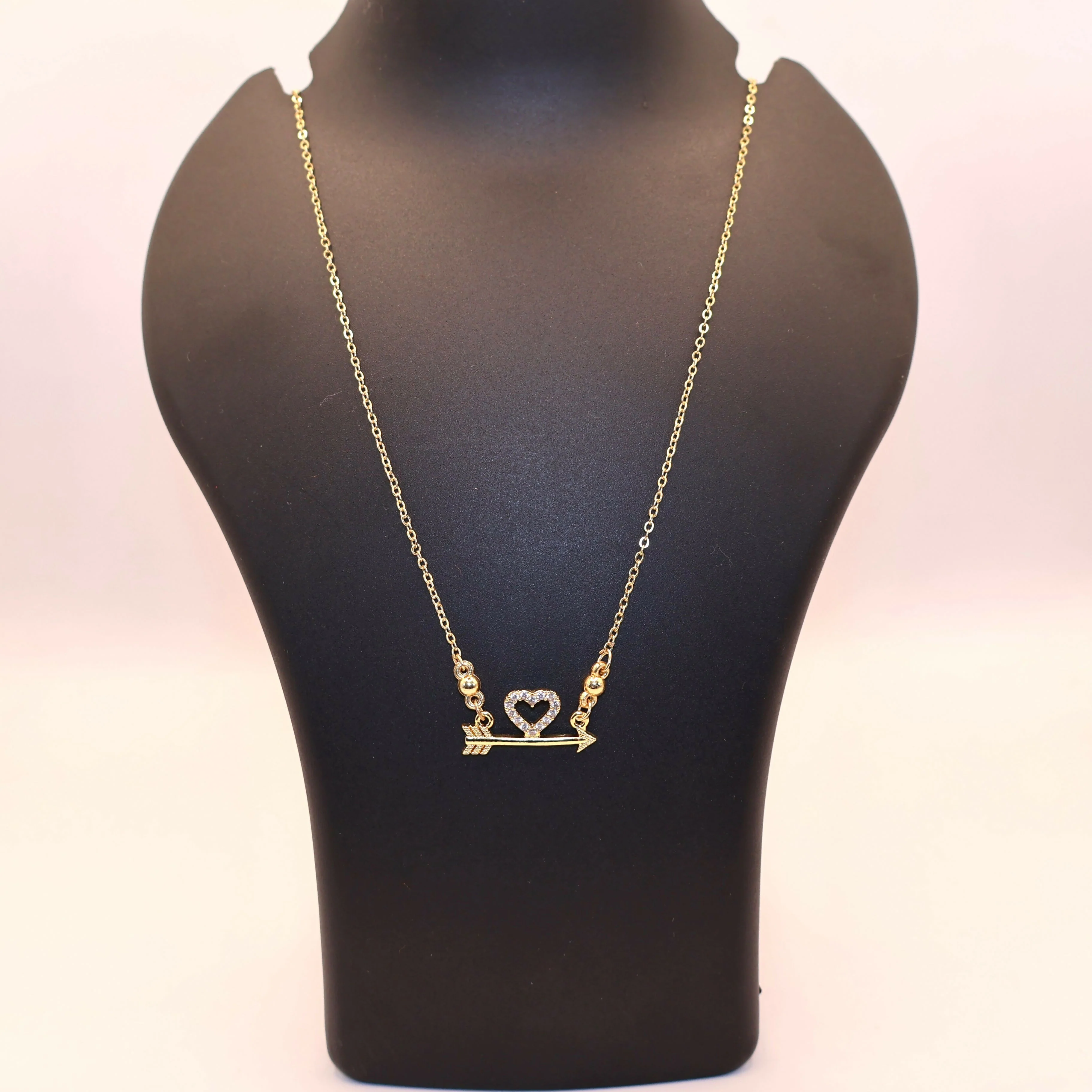 Gold Plated Love Heart AD Pendant Necklace For women and girls - Image 5