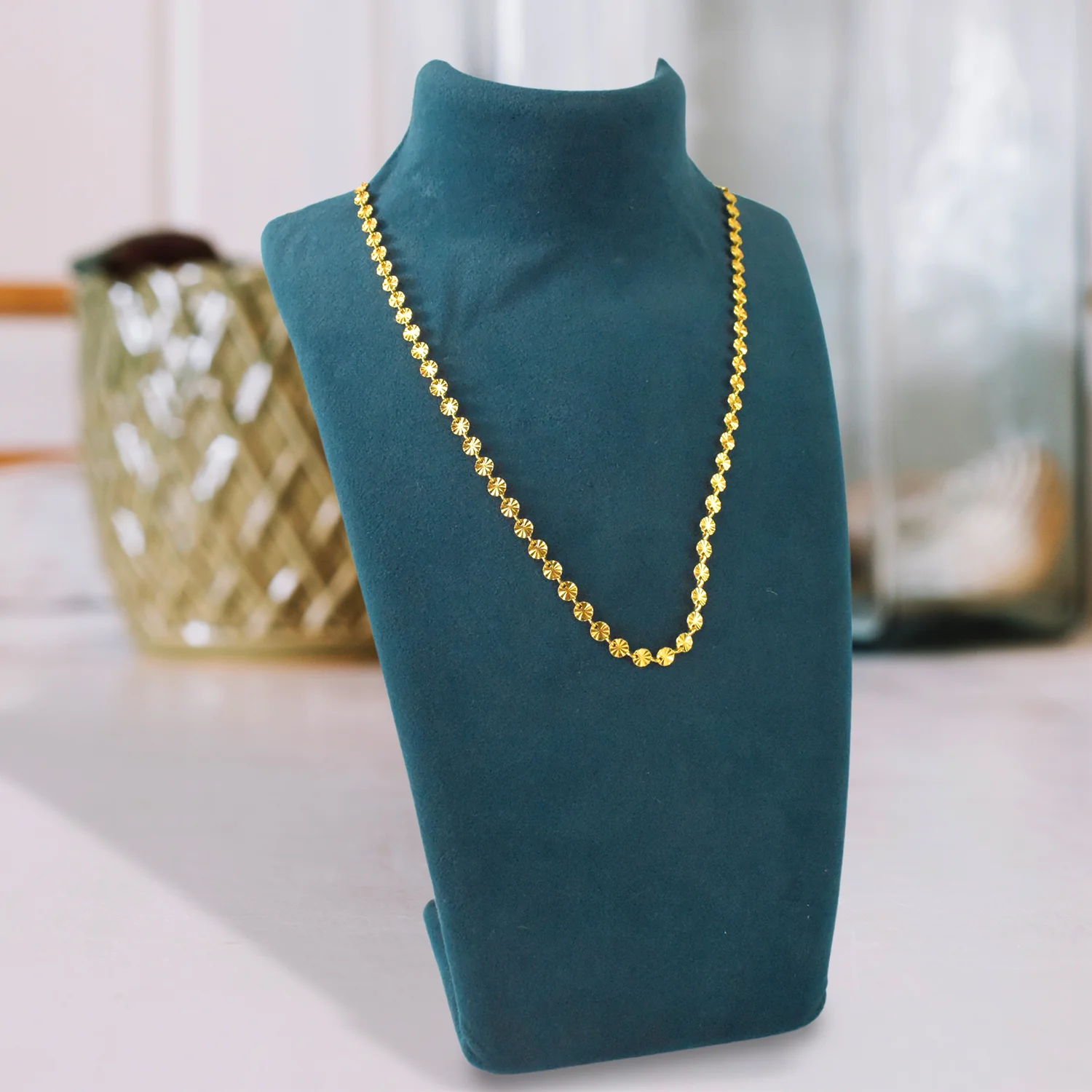 Gold Plated Matar Mala Jewellery Chain - Image 3