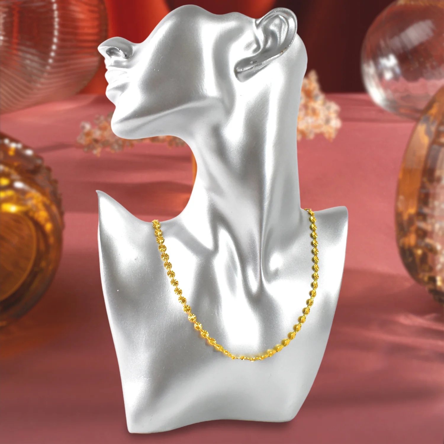 Gold Plated Matar Mala Jewellery Chain - Image 4