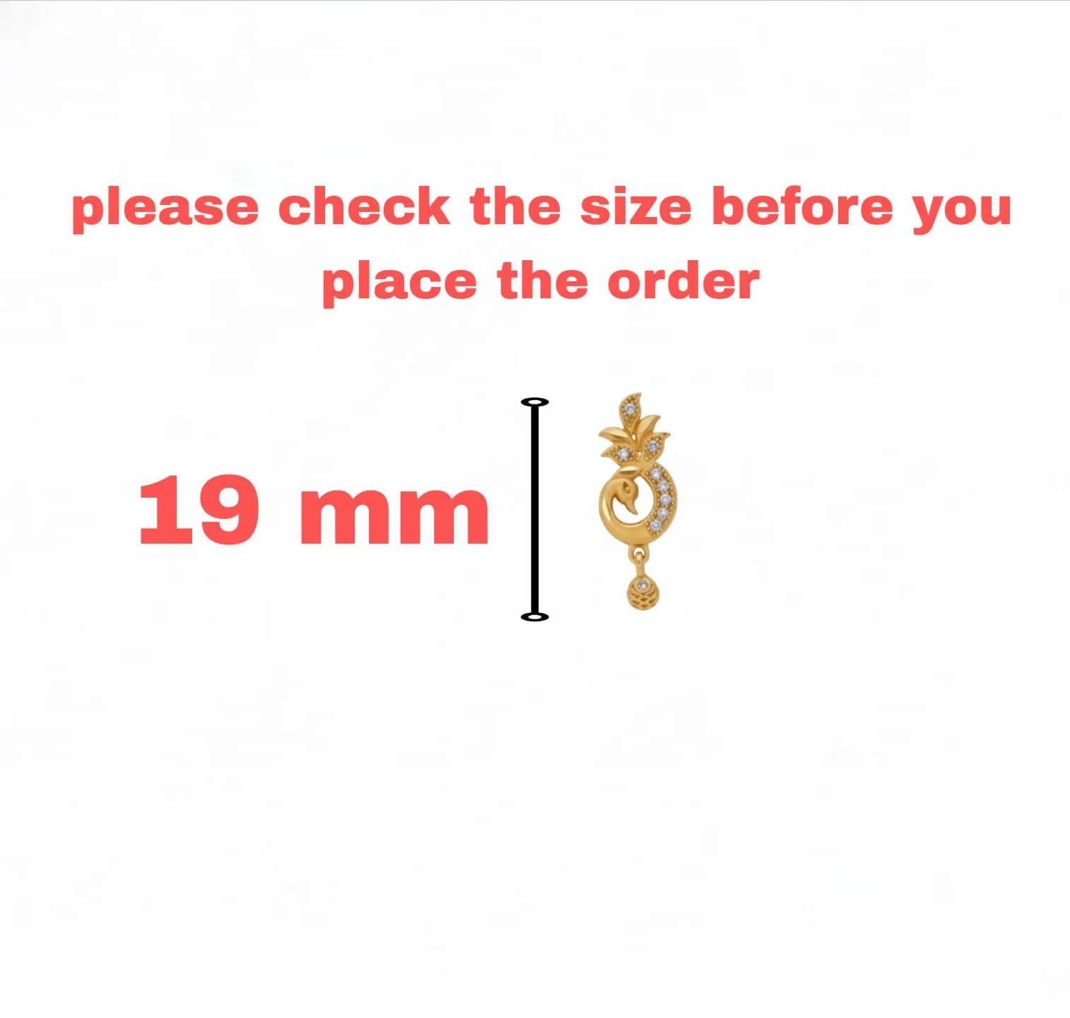 Gold-Plated Peacock Drop Earrings with AD for women and girls - Image 4
