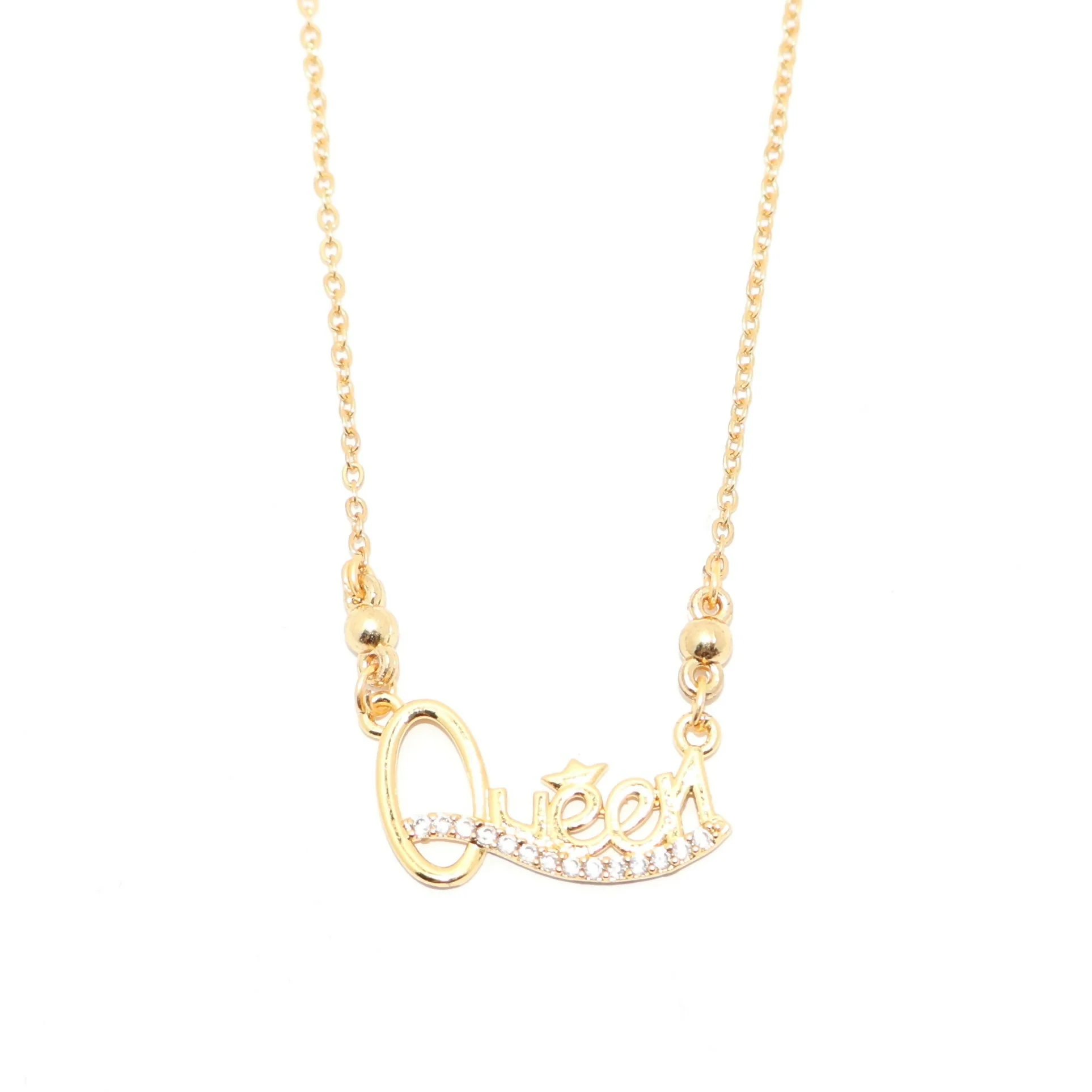 Gold Plated Queen Necklace with AD for women and girls - Image 5