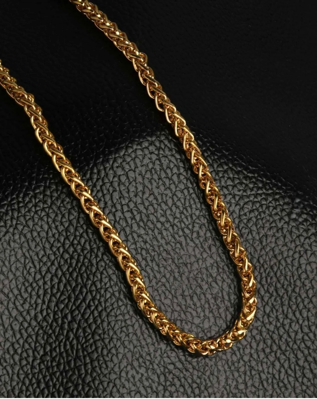 Gold Plated Rope Chain For Men and Women (Thick) - Image 3