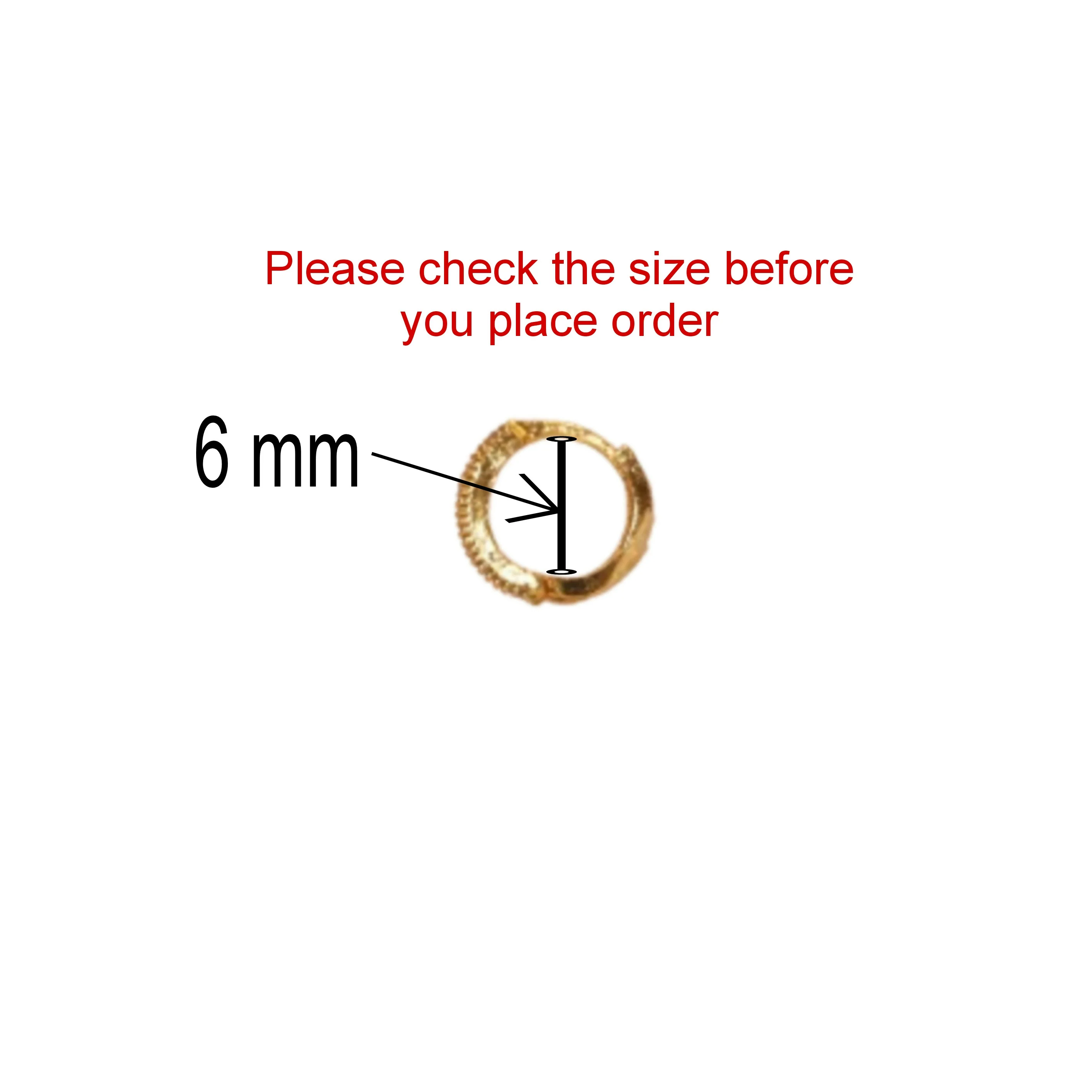 Gold Plated Ruby & AD Stones Nosepin Ring Hoop for women and girls - Image 3