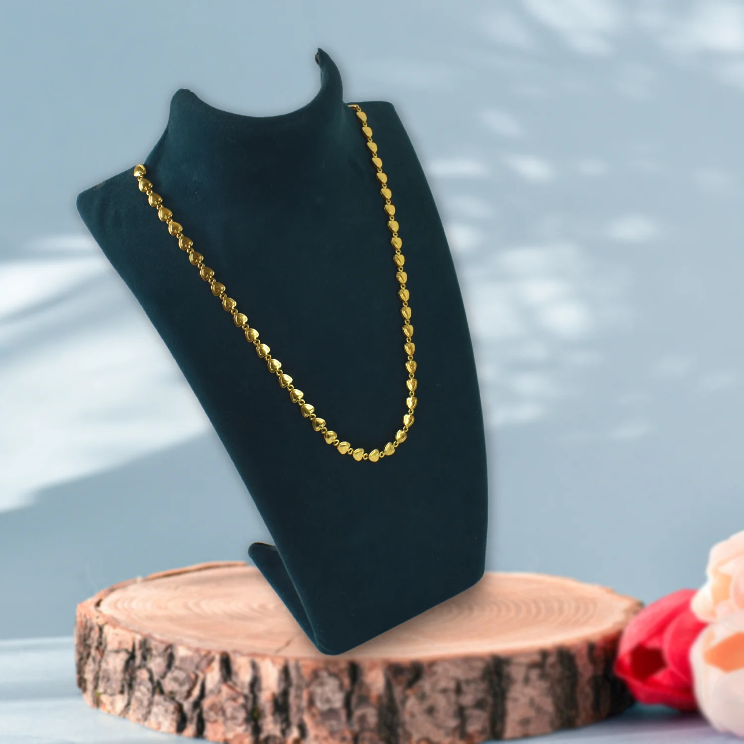 Gold Platted Necklace Handmade Brass Chain for Men - Image 3