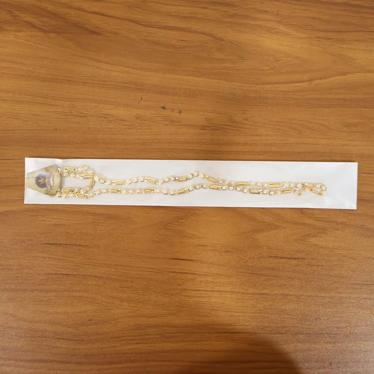 Gold-Tone Designer Chain Necklace (1 Pc) - Image 7