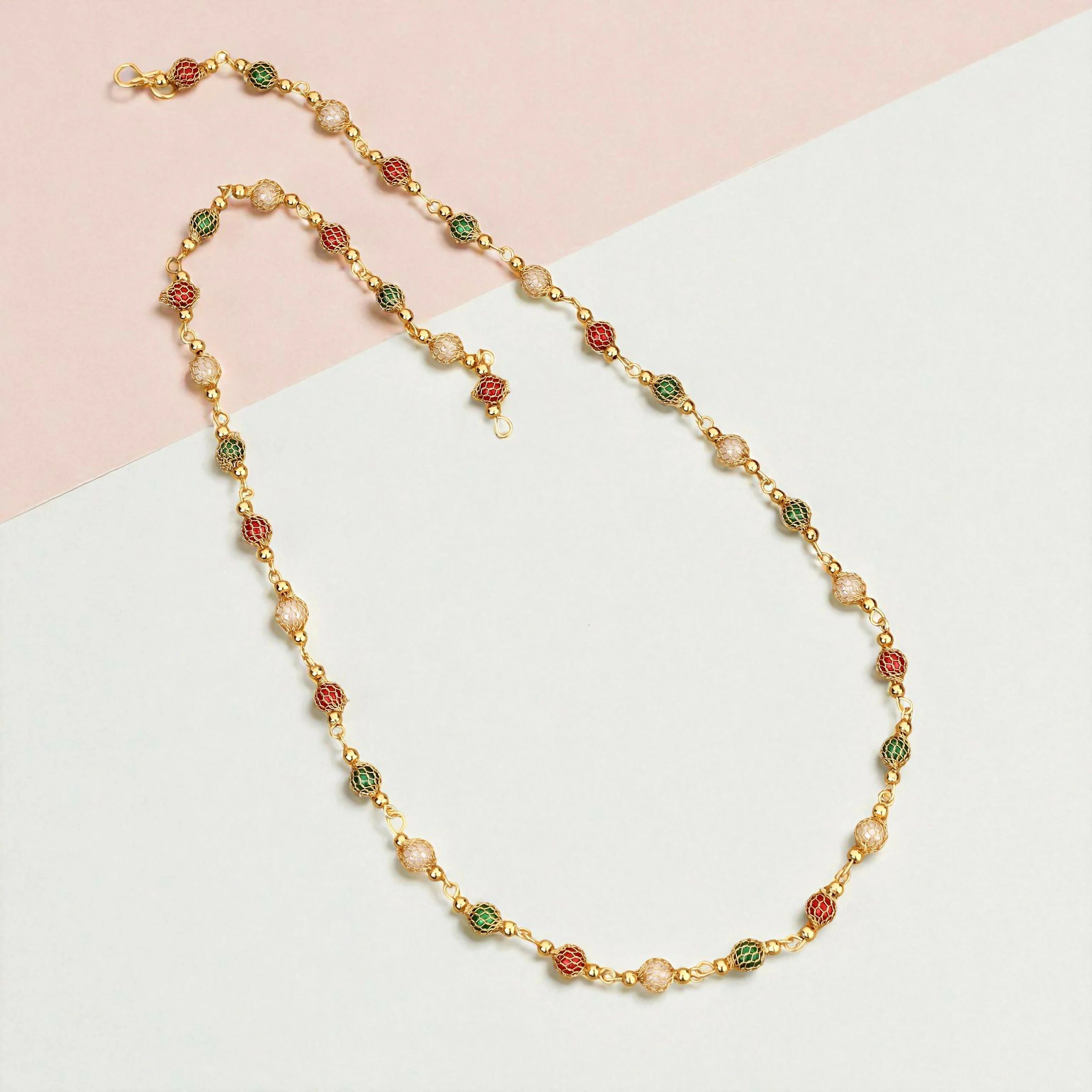 Gold-Toned Pave AD Tassel mala - Image 2