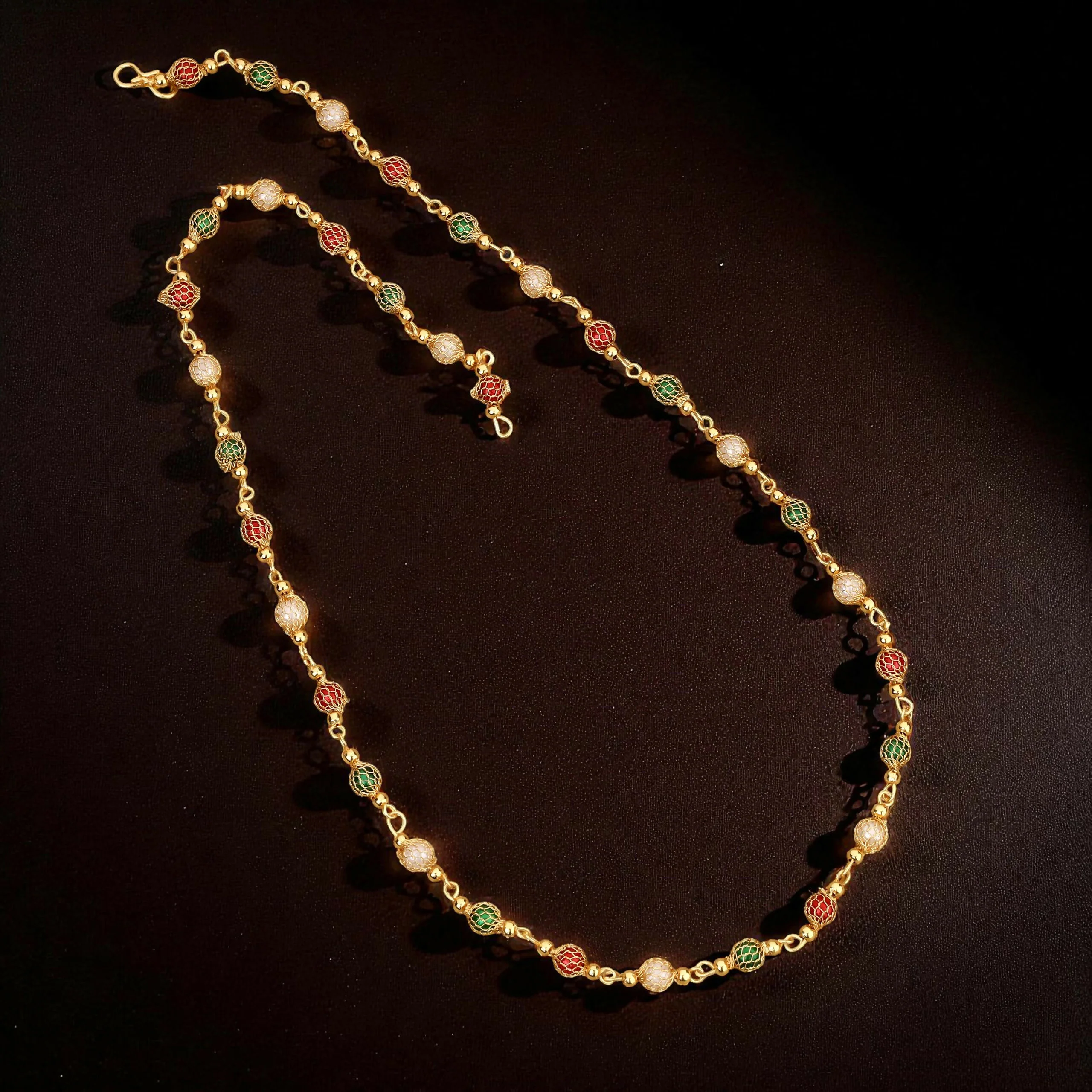 Gold-Toned Pave AD Tassel mala - Image 3