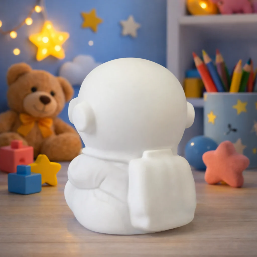 Golden Astronaut LED Night Lamp Moon Light Kids Room Bedroom Table Decor - Image 2