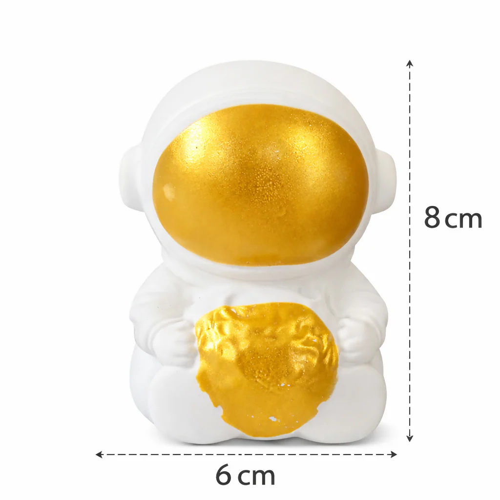 Golden Astronaut LED Night Lamp Moon Light Kids Room Bedroom Table Decor - Image 4