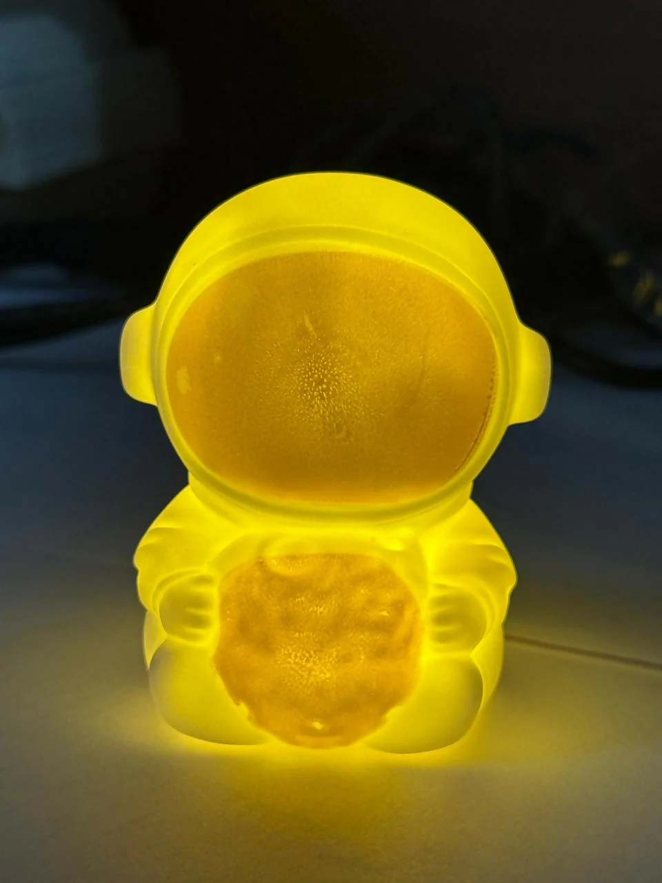 Golden Astronaut LED Night Lamp Moon Light Kids Room Bedroom Table Decor - Image 5
