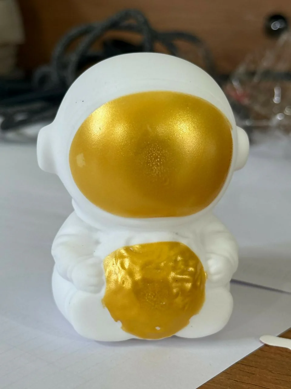 Golden Astronaut LED Night Lamp Moon Light Kids Room Bedroom Table Decor - Image 6