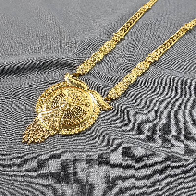 Golden Aura Regal Mandala Necklace Set – Trending Premium Bridal & Festive Jewellery - Image 4