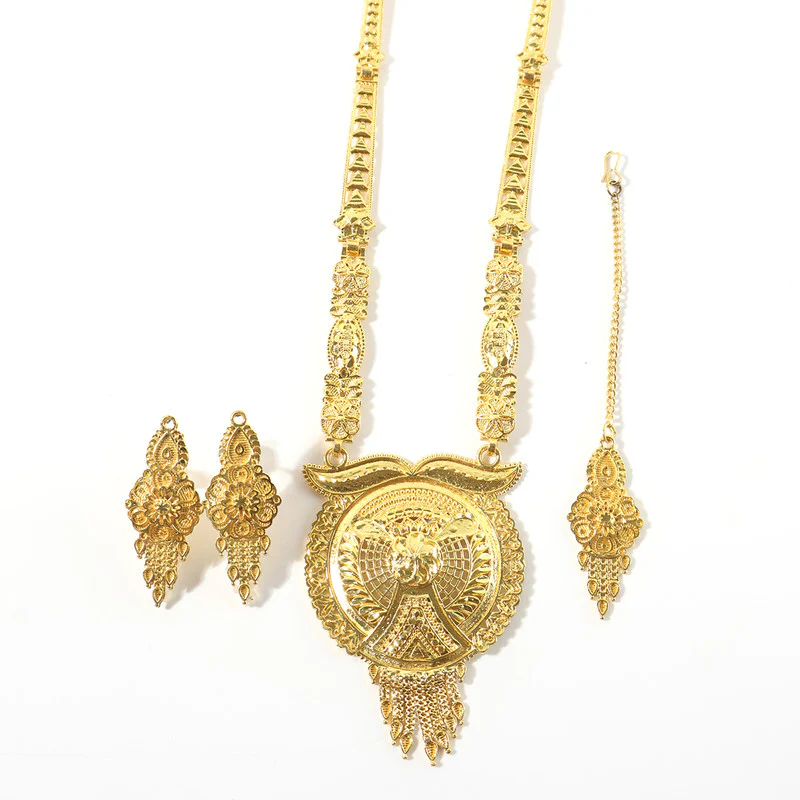 Golden Aura Regal Mandala Necklace Set – Trending Premium Bridal & Festive Jewellery - Image 5