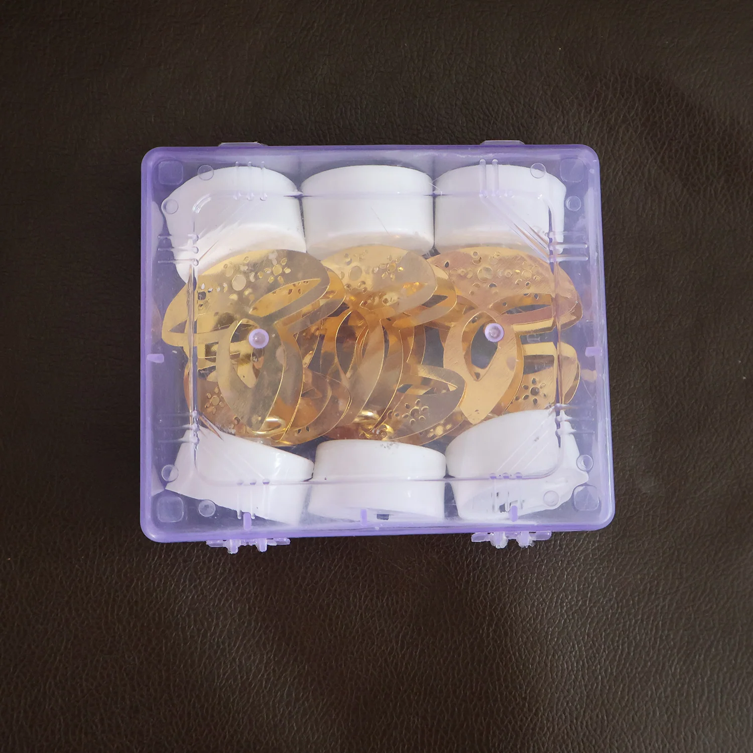 Golden Diya Shaped LED Tealight Candles (6 Pc) - Image 8