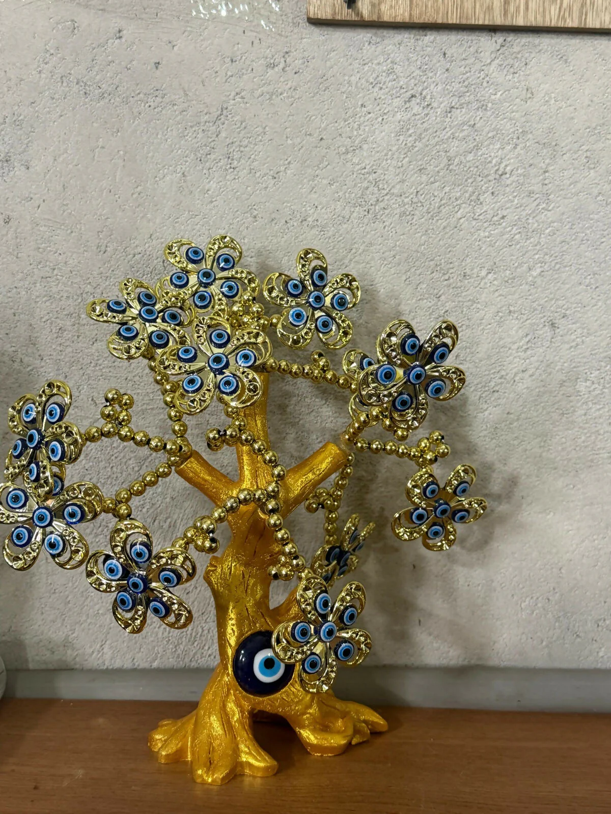 Golden Evil Eye Tree Showpiece for Home Decor & Good Luck Protection - Image 5