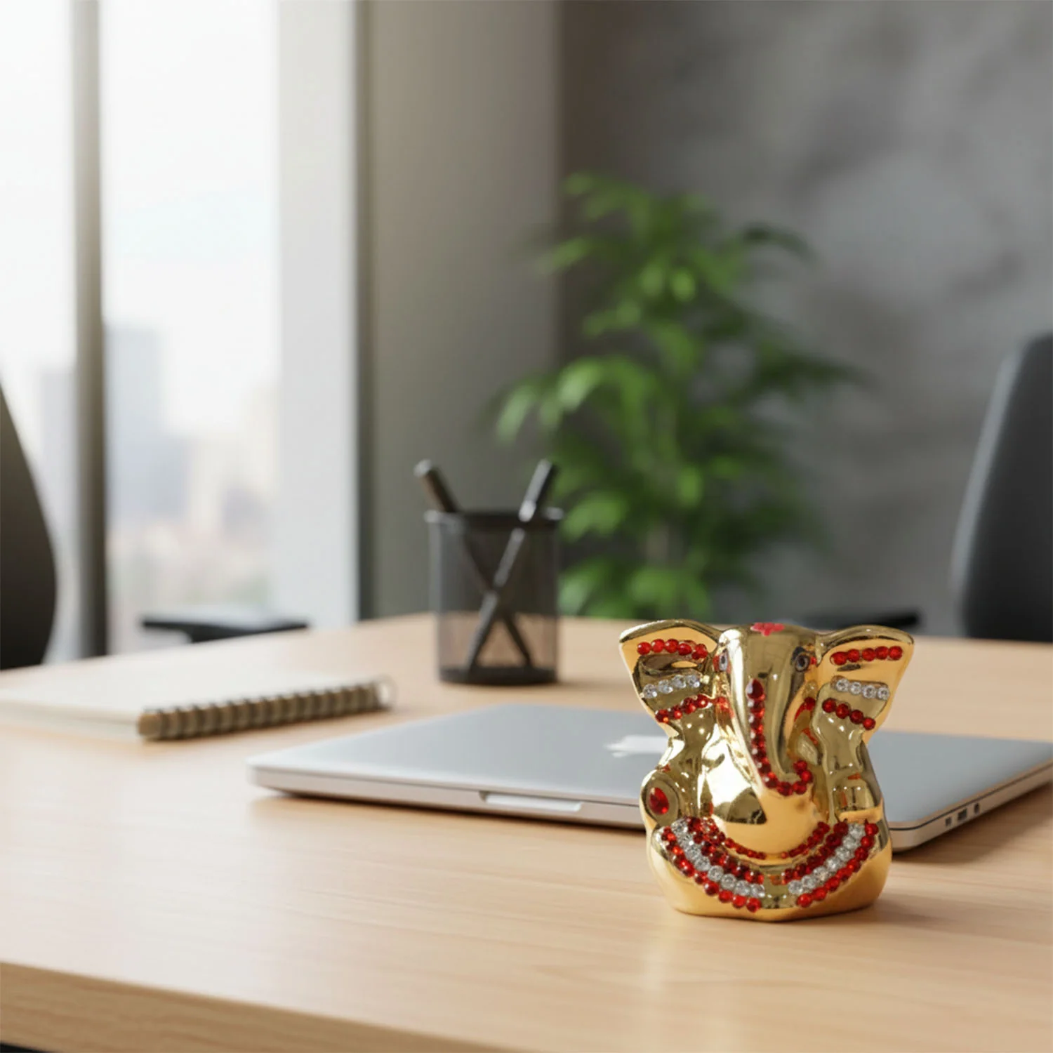 Golden Lord Ganesha Idol Decorative Showpiece (1 PC) - Image 5