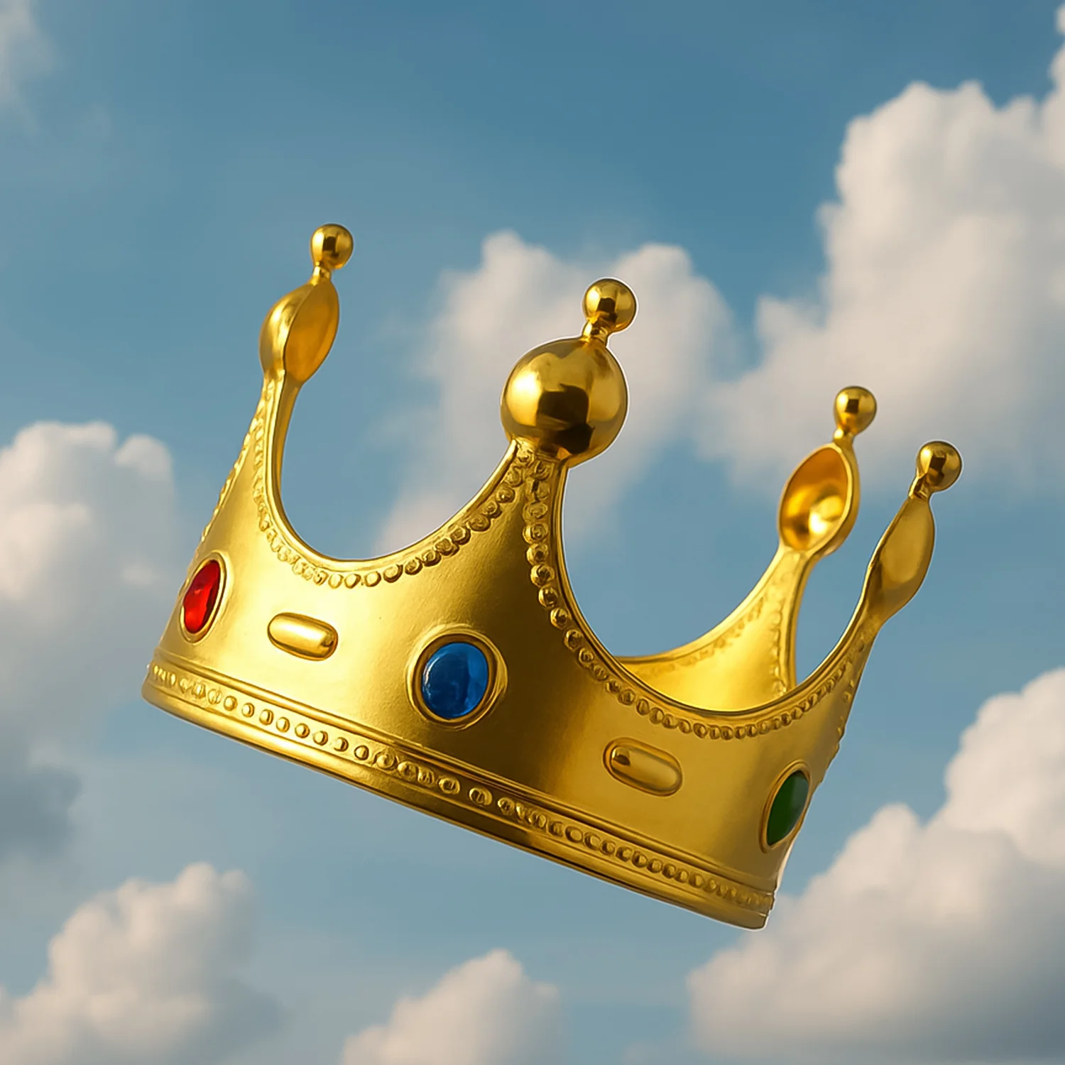 Royal Crown with Colored Gems (1 Pc / Mix Color) - Image 4