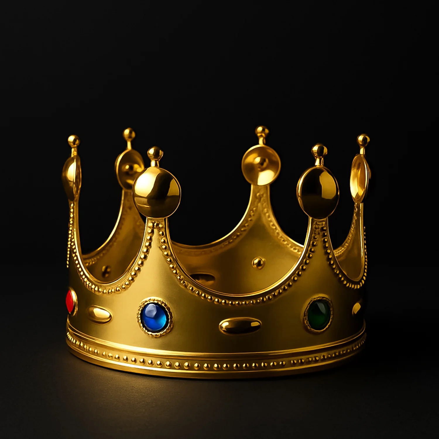 Royal Crown with Colored Gems (1 Pc / Mix Color) - Image 6