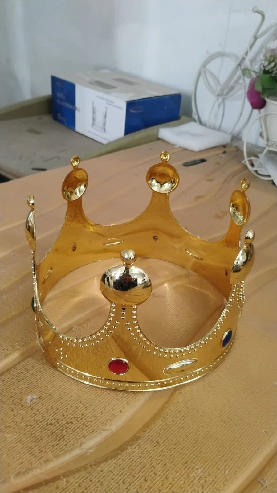 Royal Crown with Colored Gems (1 Pc / Mix Color) - Image 7