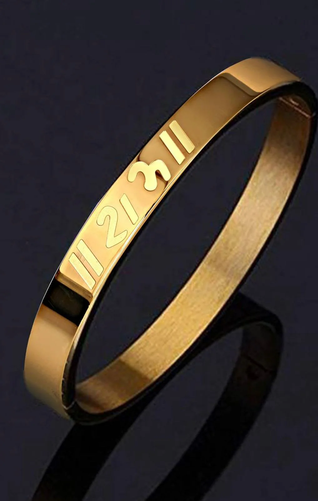 Golden Shree Ram written Kada, Anti-tarnish Bracelet, Skin friendly - Image 5