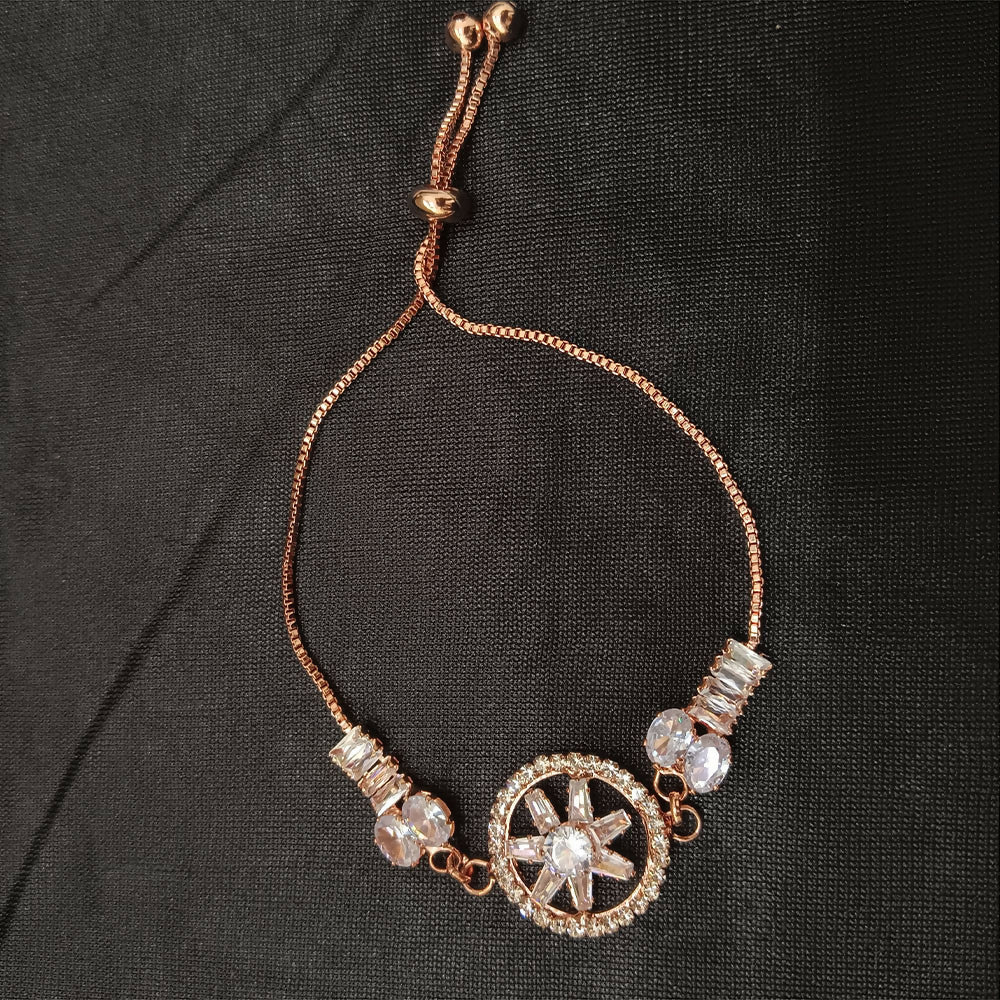 Graceful AD Bracelet with flower motif for women - Image 3