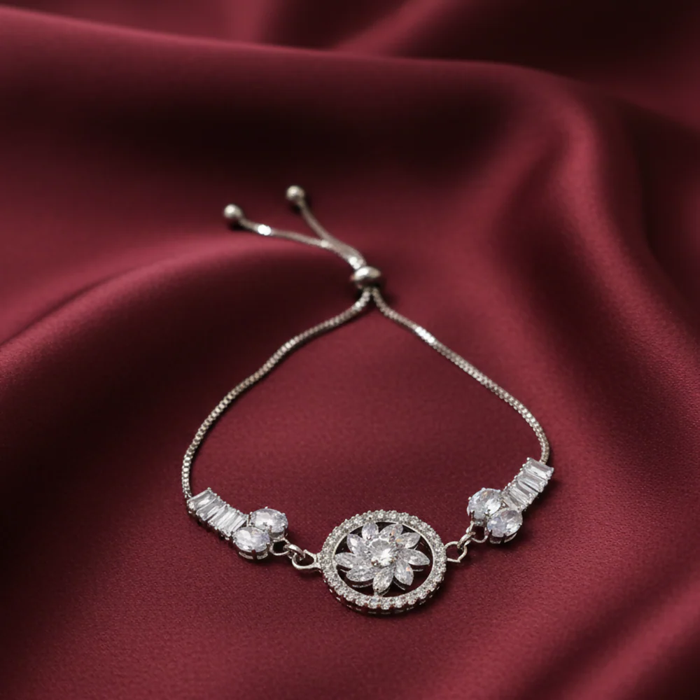 Graceful AD Floral Bracelet Perfect For party - Image 2