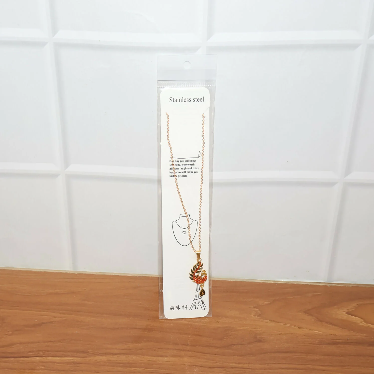 Graceful Peacock Motif Pendant Necklace with Chain for Women - Image 6