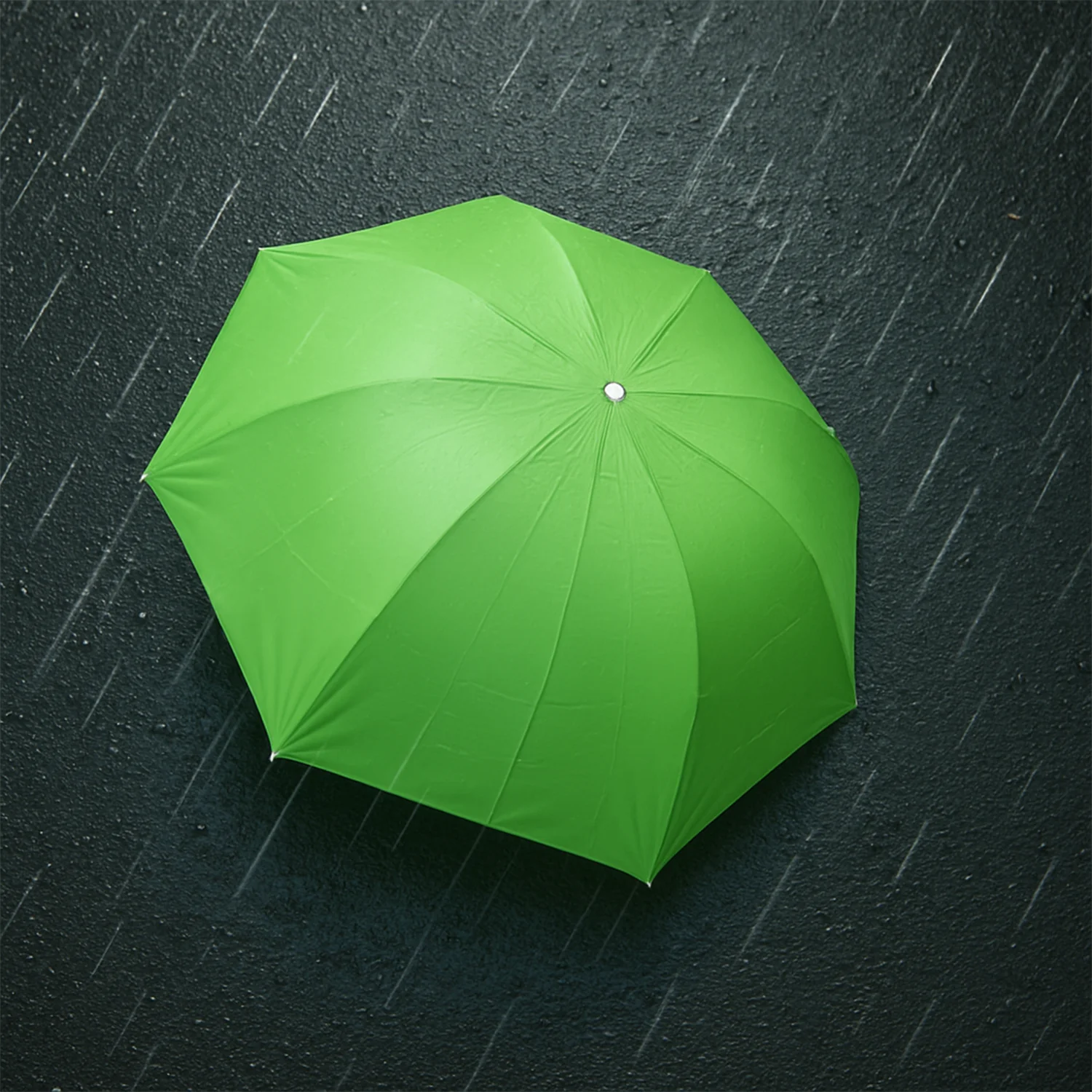 Green Stylish Banana Shaped Mini Foldable Umbrella - Image 4
