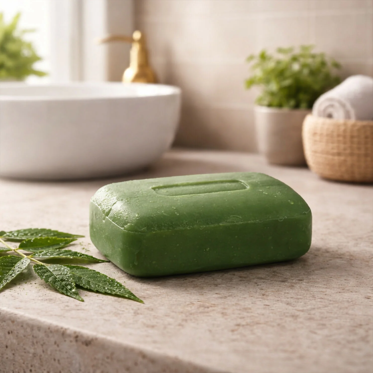 Neem Soap – Antibacterial Herbal Bathing Bar for Healthy Skin ( 75 Gm) - Image 3