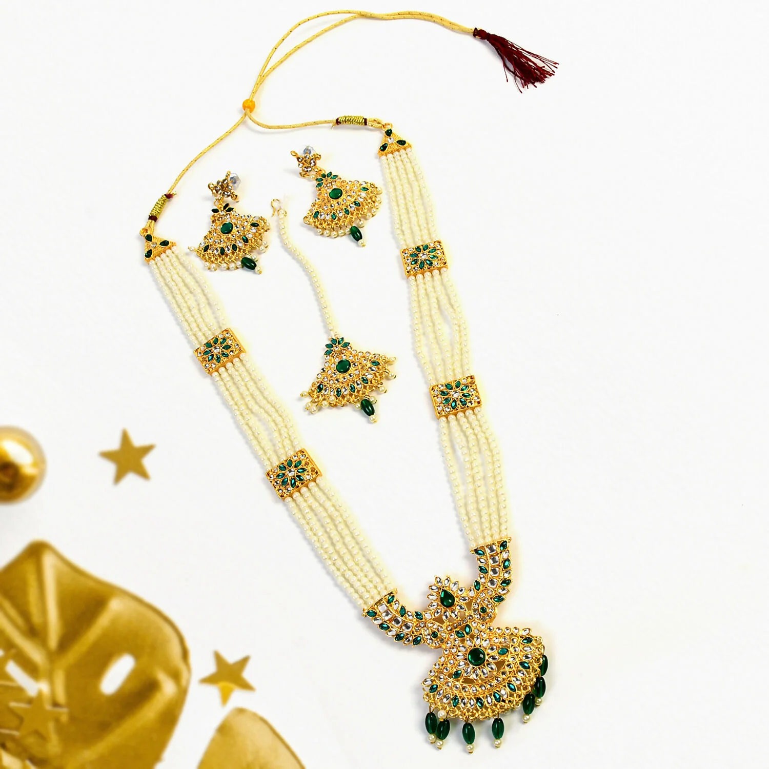 green Moti Rani Har – A Classic Symbol of Grace - Image 2