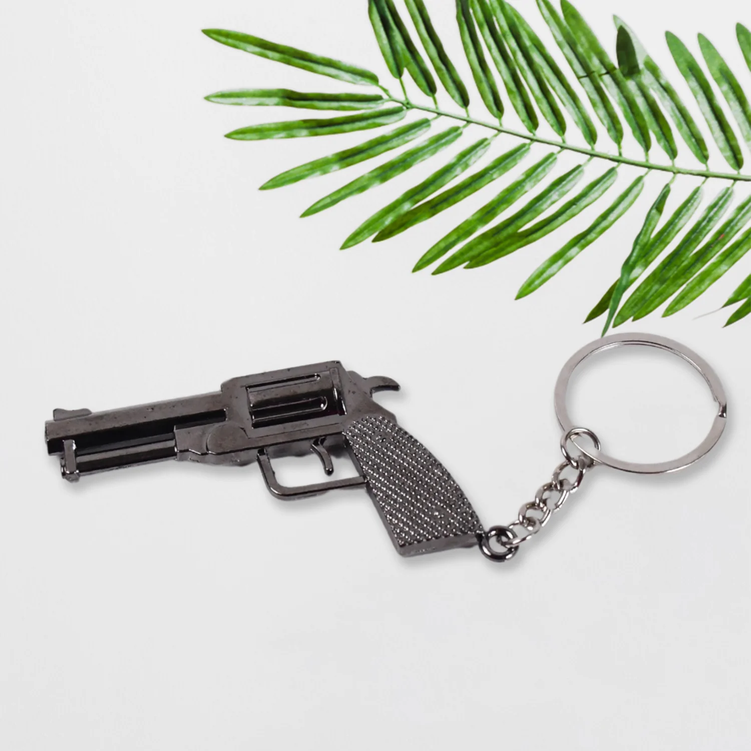 Gun Keychain Metal Weapon Key Rings Pendant for Men,(1 Pc / Mix Design) - Image 3