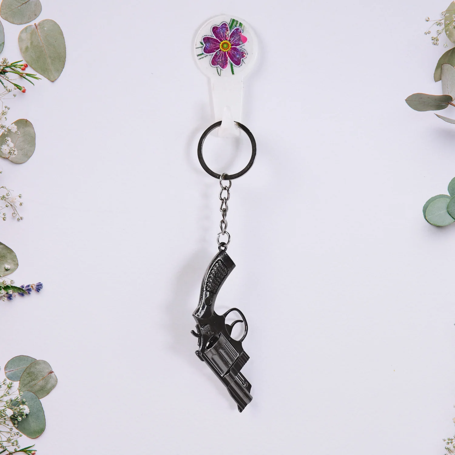 Gun Keychain Metal Weapon Key Rings Pendant for Men,(1 Pc / Mix Design) - Image 8