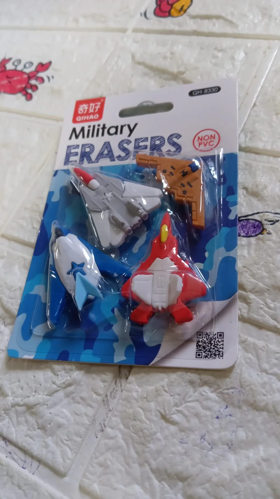 Fun Erasers for Kids: Gun & Plane Shapes (4-Pack, Gift Set) - Image 8