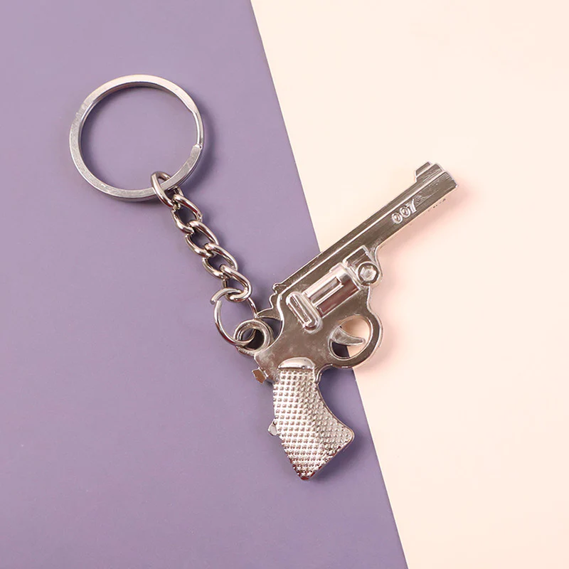 Gun Shape Stylish Keychain (metal keychain) - Image 2