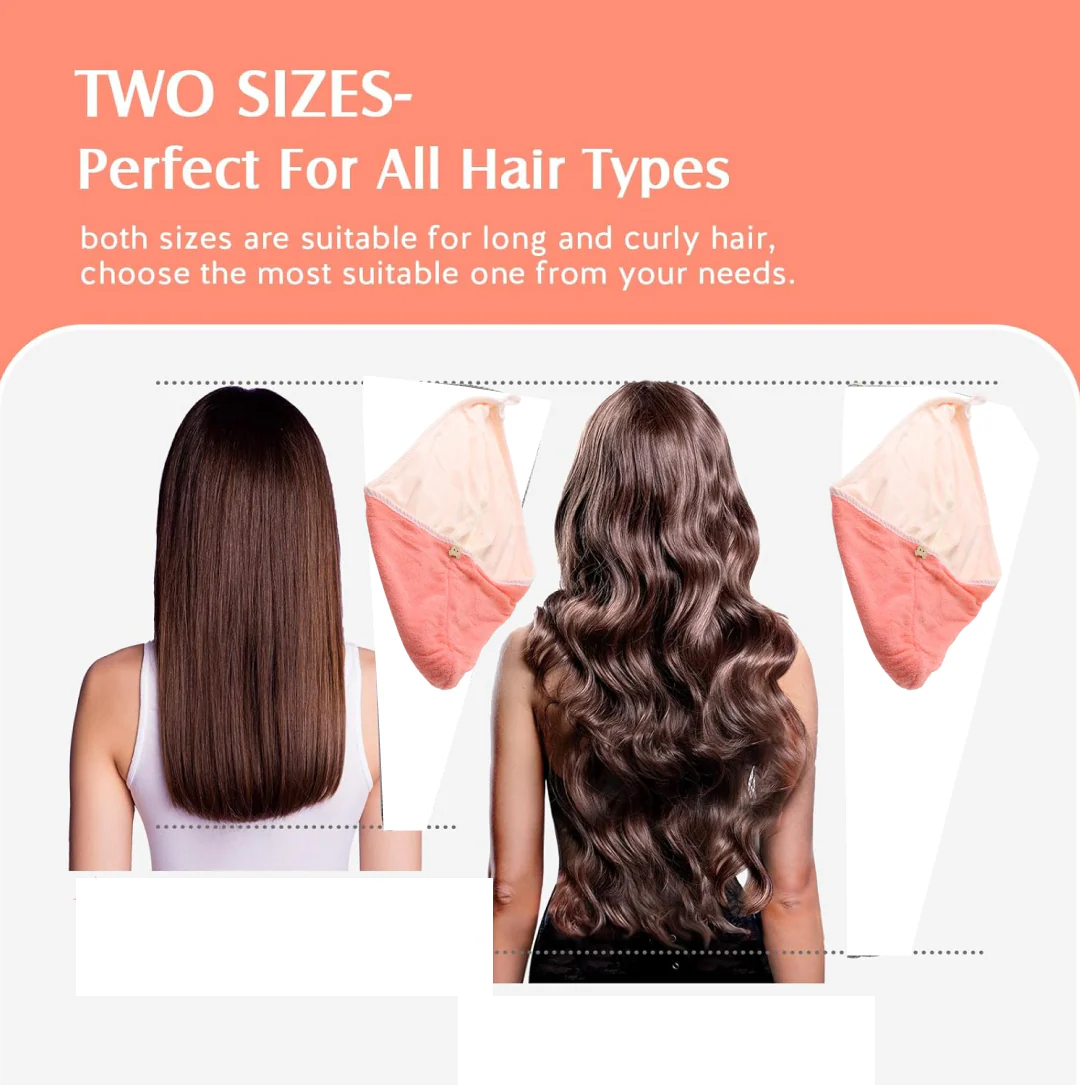 Hair Drying Magic Hair Cap Towel Wrap for Women (1 Pc / Mix Design) - Image 3