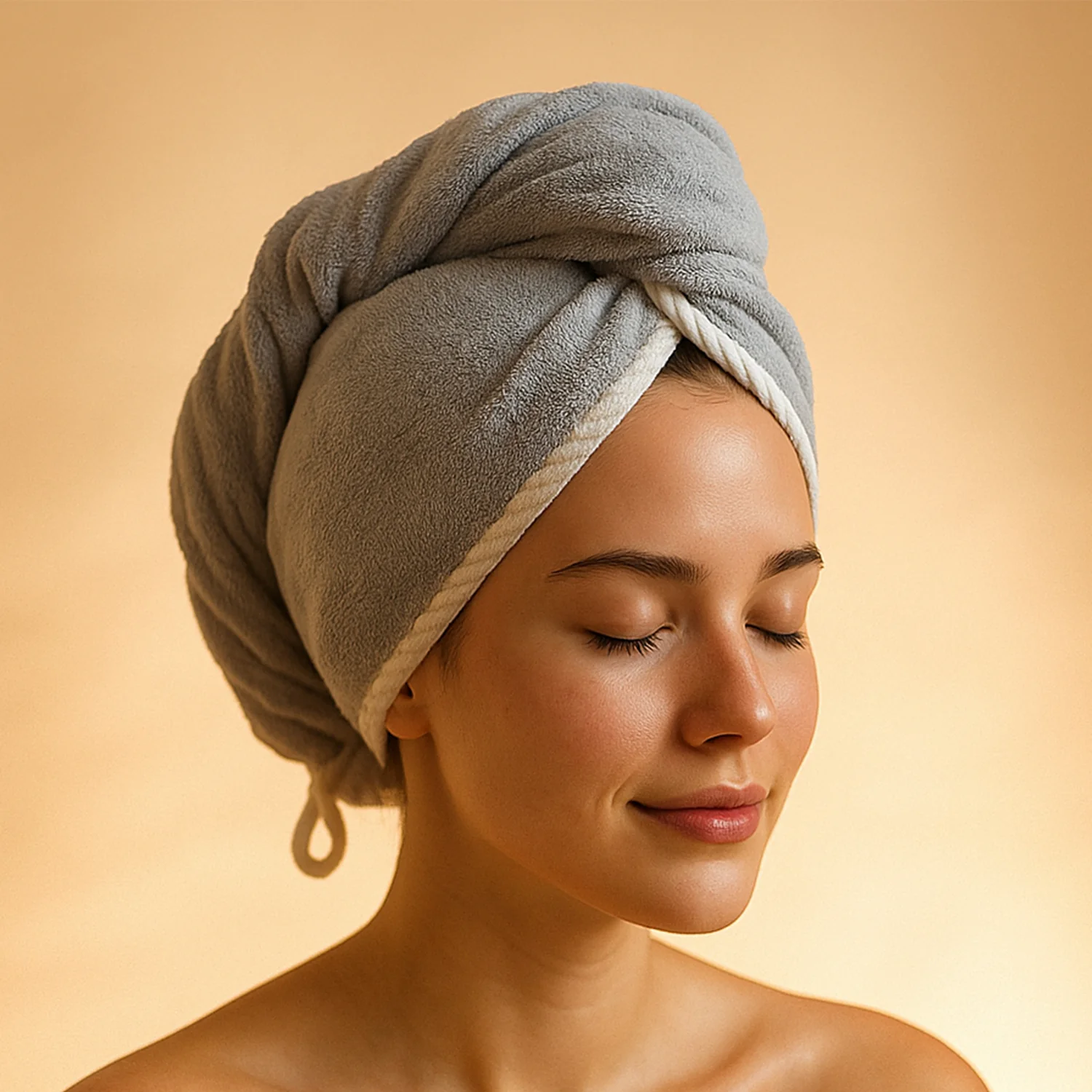 Hair Drying Magic Hair Cap Towel Wrap for Women (1 Pc / Mix Design) - Image 7