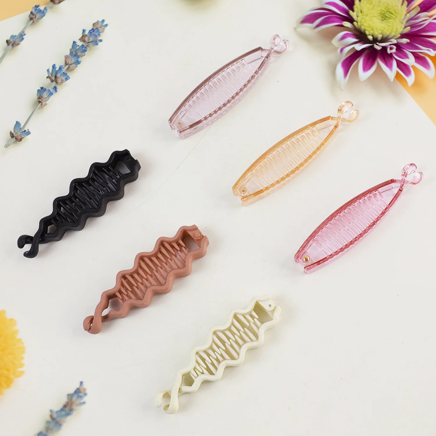 Plastic Hair Claw Clips Strong Clips (1 Pc / Mix Color), Hair accessories - Image 9