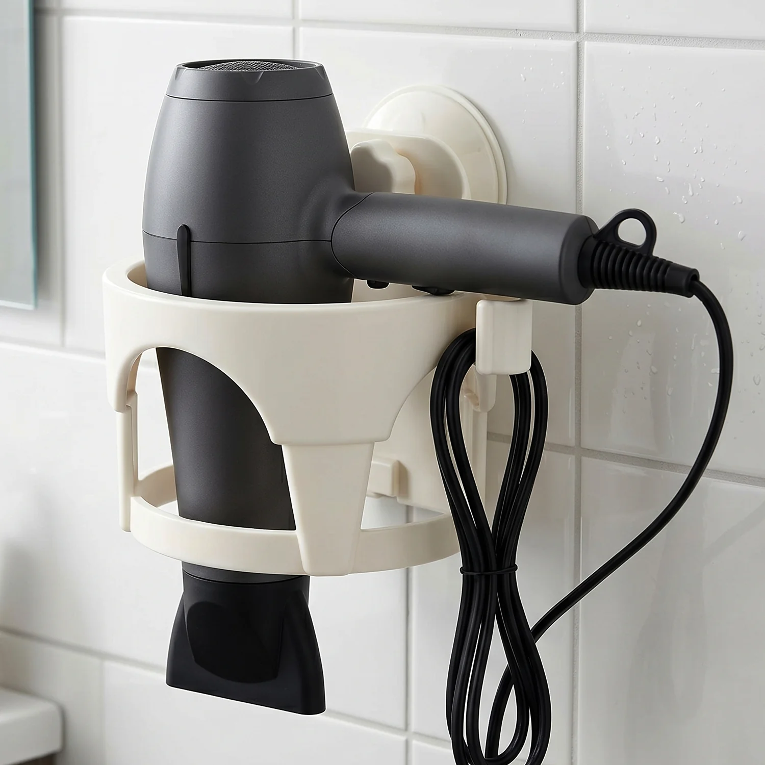 Hair Dryer Holder with Suction Cup for Easy Storage and Convenient Use, 1 Pc - Image 3