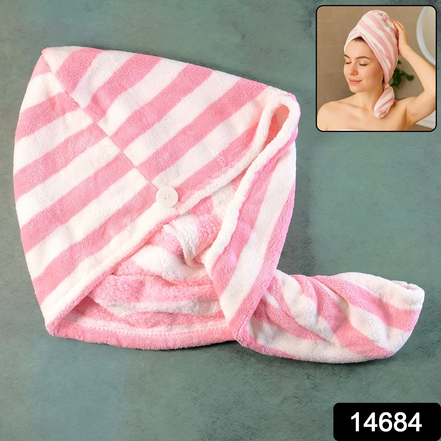Hair Drying Magic Hair Cap Towel Wrap for Women (1 Pc) - Image 2