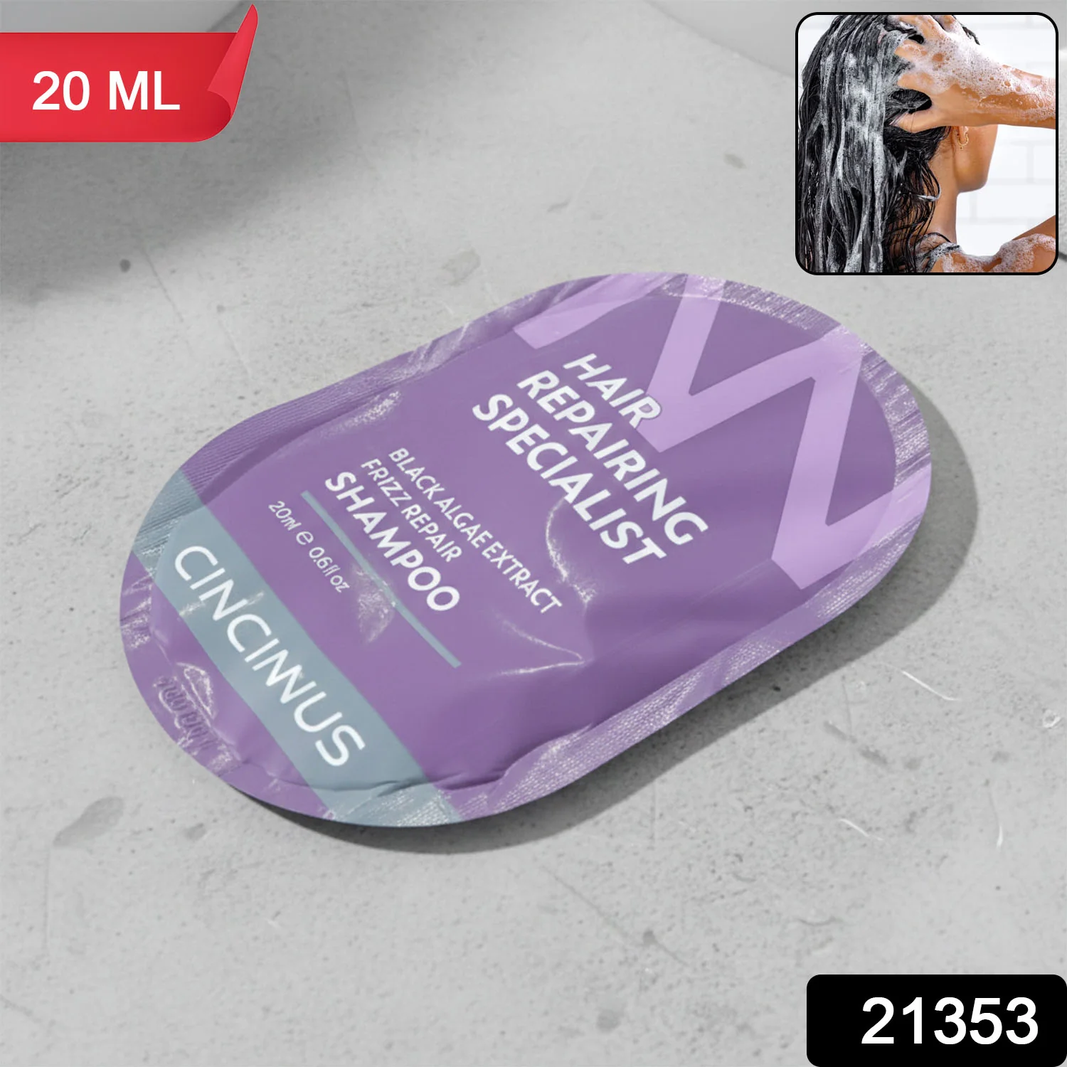 Hair Repairing Shampoo Sachet (20 ML) - Image 2