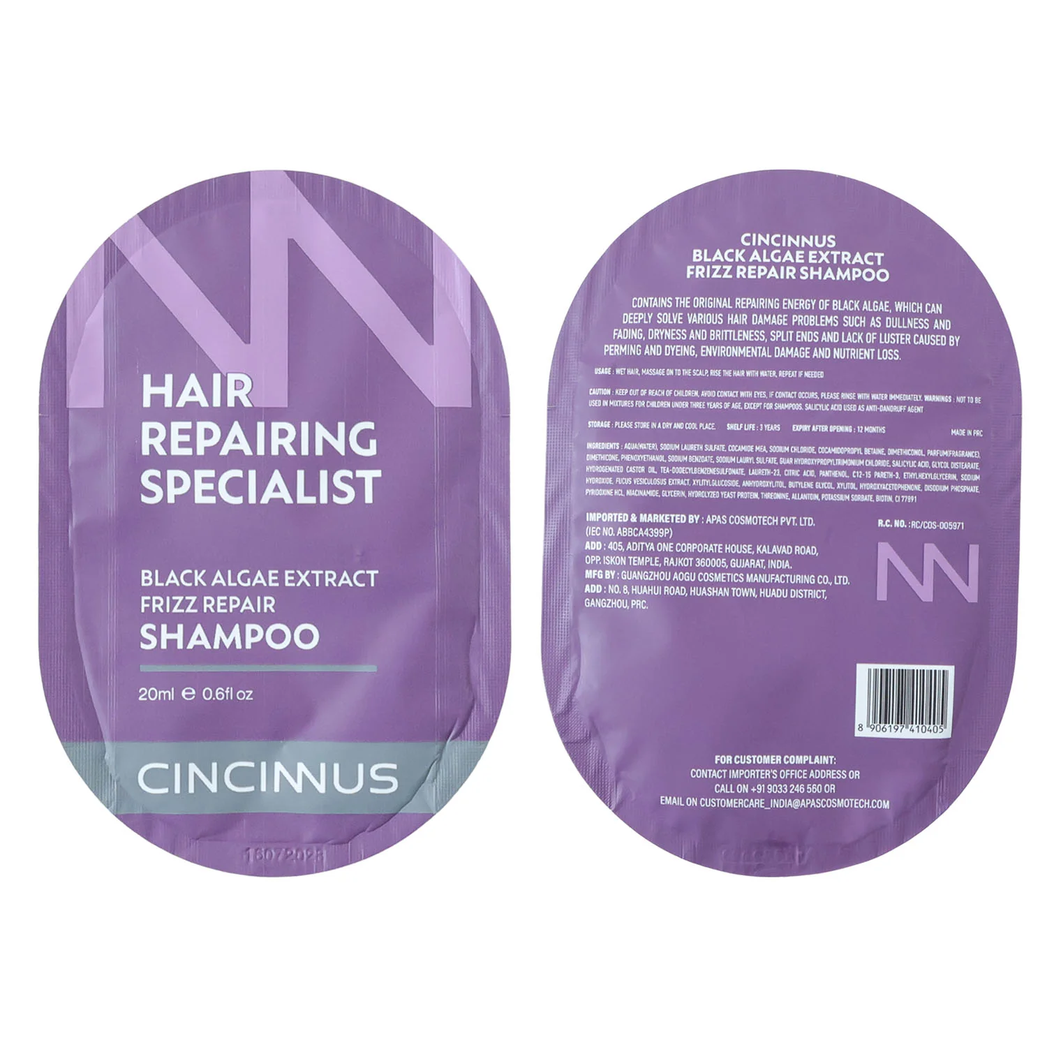 Hair Repairing Shampoo Sachet (20 ML) - Image 5
