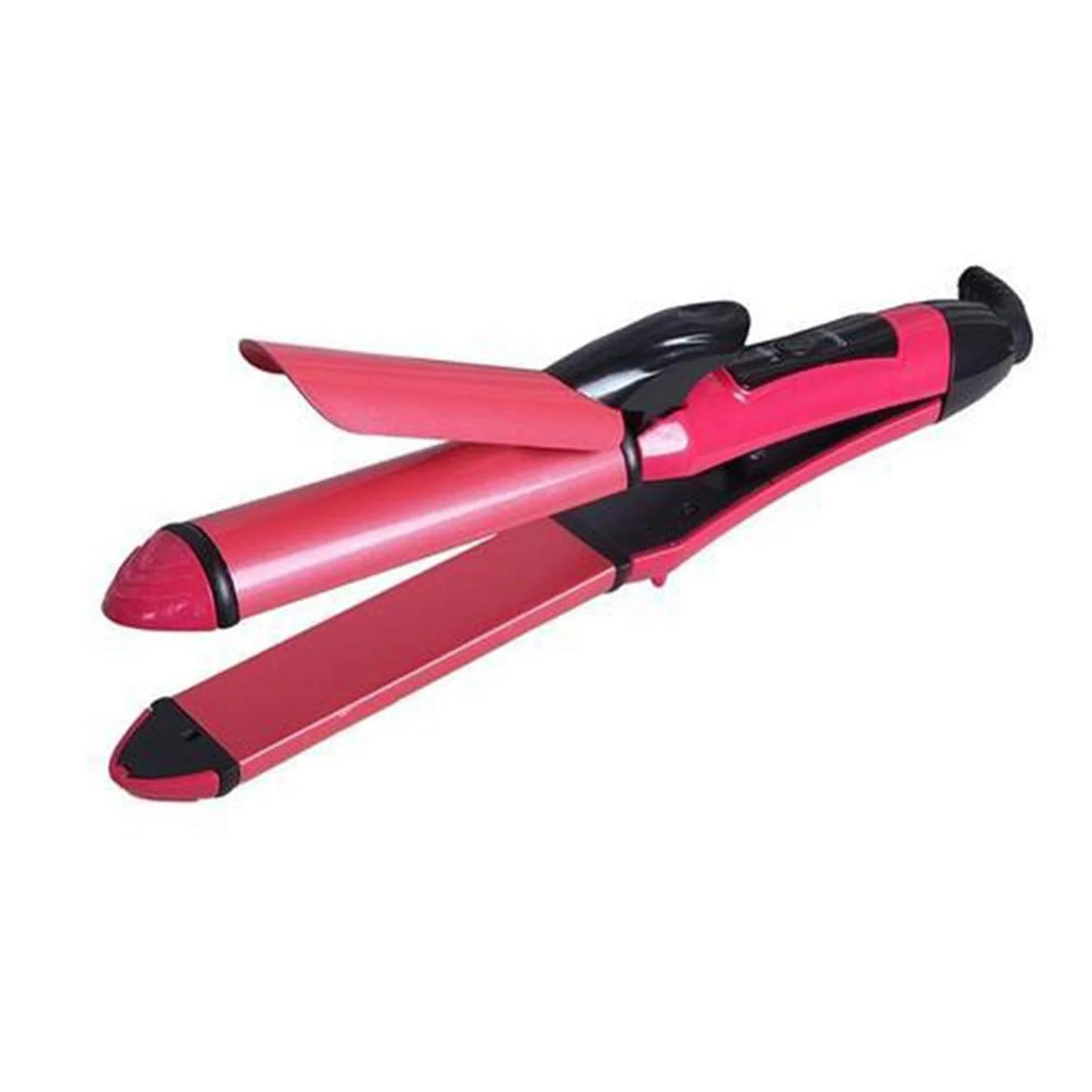2-in-1 Hair Straightener & Curler – Heating Iron for Styling Hair & Accessories - Image 4