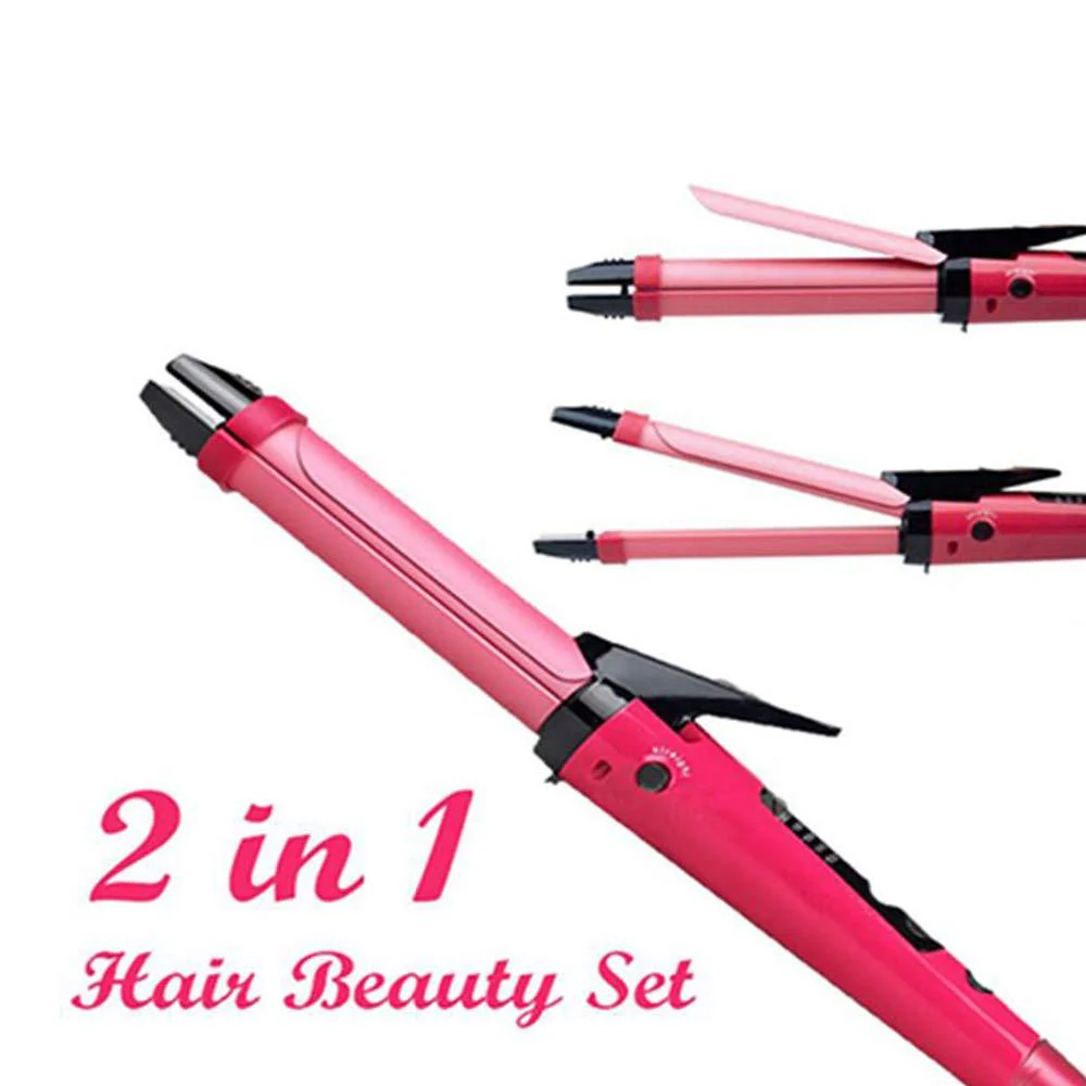2-in-1 Hair Straightener & Curler – Heating Iron for Styling Hair & Accessories - Image 5