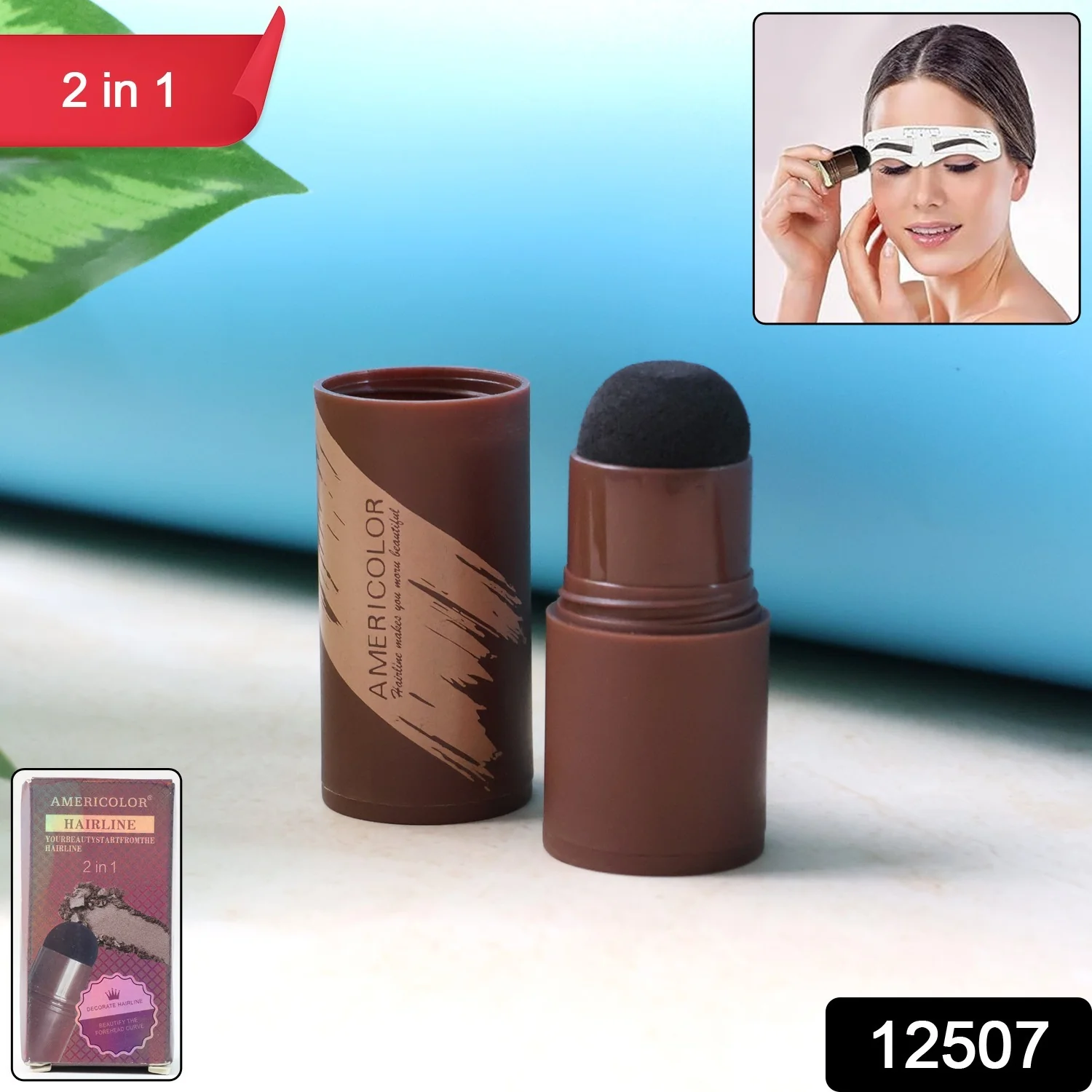 Hairline & Eyebrow Contour Powder Stick - (Set) - Image 2