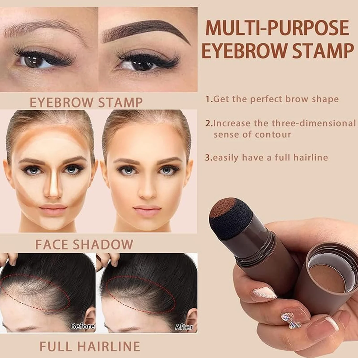Hairline & Eyebrow Contour Powder Stick - (Set) - Image 7