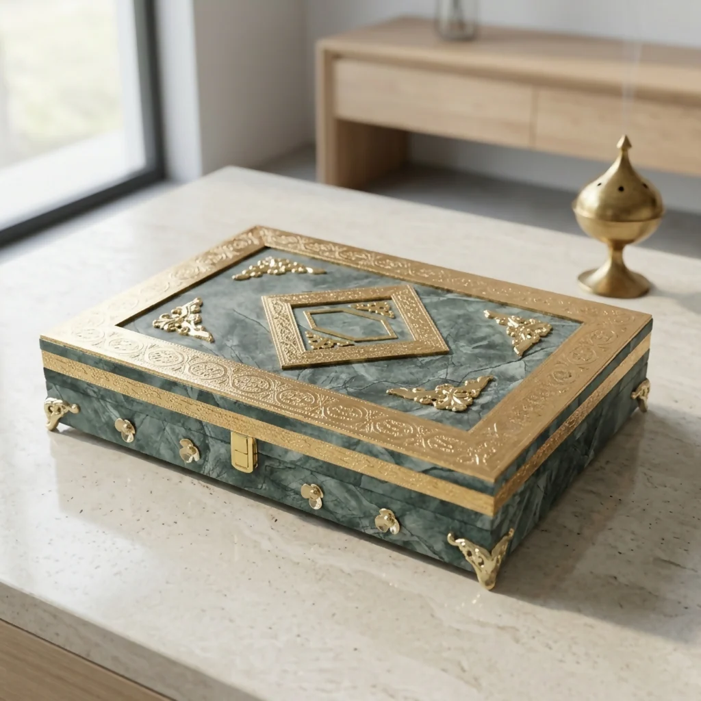 Haldi Mehendi Shaadi Music & Light Velvet Wedding Invitation Gift Box - Image 3